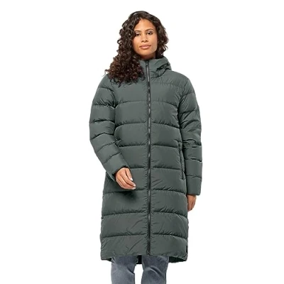 Abbildung von Jack Wolfskin Frozen Palace COAT Daunenmantel, Damen, Größe: XXL, Slate green