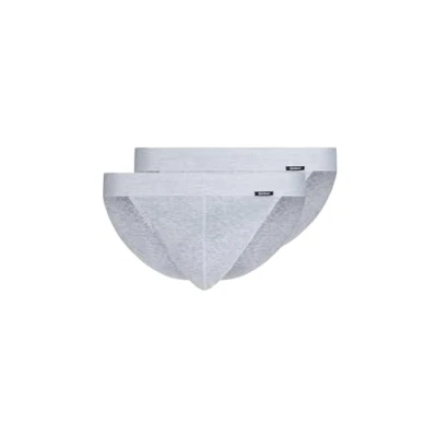 Abbildung von Skiny Herren Tanga Cotton Retro G String, Silver Melange (080691), XL (2er Pack)