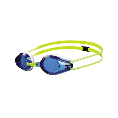 Abbildung von arena Tracks Junior Anti Fog Wettkampf Schwimmbrille für Kinder, mit UV Schutz, 4 Austauschbaren Nasenstegen, Silikon Dichtungen, Blue White Fluoyellow (36)