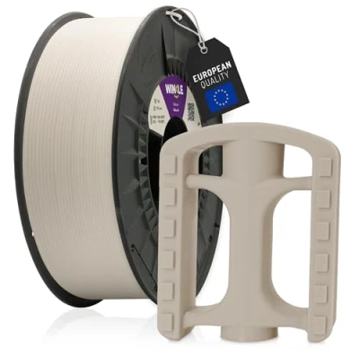 Abbildung von WINKLE ASA Natural Filament, 3D Drucker 1,75 mm, 1 kg, natürliche ASA, kompatibel mit den meisten Druckern, Maßgenauigkeit, robust, Spule kg