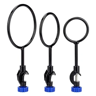 Abbildung von Labasics Stützringe Set, 3 Stück Eisen Labor Stützring mit Bosskopf in Durchmesser 60mm, 80mm, 100mm, Lab Support Ring für Laborexperimente, Robust und Korrosionsbeständig