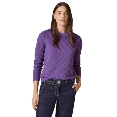 Abbildung von CECIL Damen B322263 Shirt mit 3D Strukturmuster, Wild Lilac, XS
