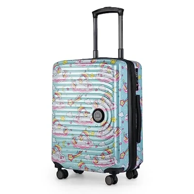 Abbildung von HAUPTSTADTKOFFER Mitte Handgepäck, 2,9 kg kinderleicht, TSA, Hartschalenkoffer, Trolley 4. Rollen, Handgepäck 55 cm, 42 Liter, Motiv Koffer, UNICORN