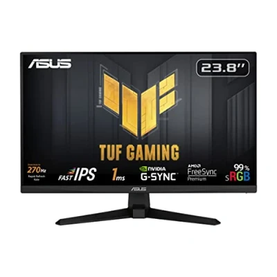 Abbildung von ASUS TUF Gaming VG249QM1A 24 Zoll Full HD Monitor 270 Hz, 1ms GtG, G Sync kompatibel FreeSync Premium Fast IPS Panel, 16:9, 1920x1080, DisplayPort, HDMI, schwarz