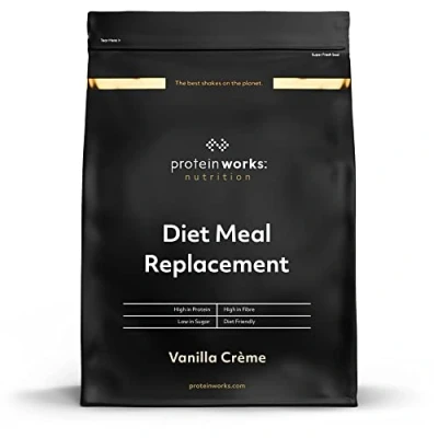 Abbildung von Protein Works Diet Meal Replacement, Vollständige Mahlzeit, Diät Abnehmshake, Immunitätsfördernd, 28 Mahlzeiten, Vanillecreme, 2kg