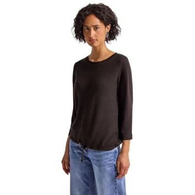 Abbildung von Street One Stricklook Strickpullover, Damen, Größe: 42, Braun