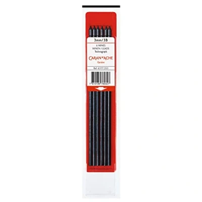Abbildung von Caran d&#039;Ache Graphit Minen 3 mm Etui mit 6 Stück 6B