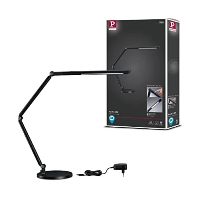 Abbildung von Paulmann 78912 LED Schreibtischleuchte FlexBar White Switch Tunable incl. 1x10,6 Watt dimmbar Assistenzleuchten Schwarz Tischleuchte 3000 K