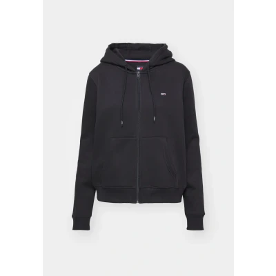 Abbildung von Tommy Jeans FLAG ZIP THRU Sweatjacke, Damen, Größe: 36, Black