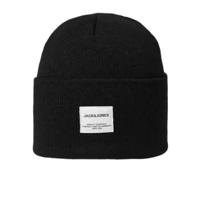 Abbildung von Jack &amp; Jones Jaclong Mütze, Herren, Größe: One Size, Black