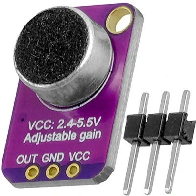 Abbildung von AZDelivery 5 x GY MAX4466 Elektret Mikrofon Amplifier, Mikrofonverstärker Breakout Sensor kompatibel mit Arduino und Raspberry Pi inklusive E Book!