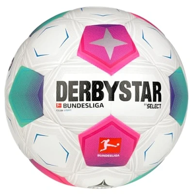 Abbildung von Derbystar Light 350G V23 Fußball, Größe: 4, Weisspinktuerkis