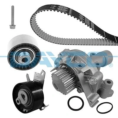 Abbildung von DAYCO KTBWP5910 Wasserpumpe + Zahnriemensatz CITROËN: C8, C4 I Grand Picasso, C5 III Estate, PEUGEOT: 807, 308 Hatchback, 307 SW