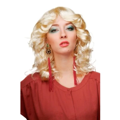 Abbildung von WIG ME UP 61842 P88 Karneval Fasching Perücke voluminös Blond Hellblond Engel Angel Christkind Mittelscheitel