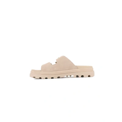 Abbildung von Palladium Dunelite Riviera SDE Pantolette flach, Größe: 39, Warm sand Schuhe