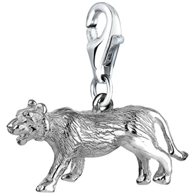 Abbildung von Nenalina Tiger Karabiner Charm Anhänger für Bettelarmband aus 925 Sterling Silber 713169 000