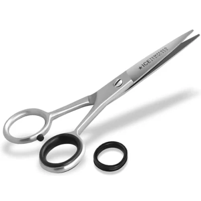 Abbildung von Bartschere Haarschere 13 cm mit einseitiger Mikroverzahnung aus rostfreiem Edelstahl