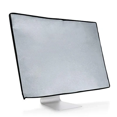 Abbildung von kwmobile Schutzhülle kompatibel mit 27 28&quot; Monitor Hülle PC Bildschirm Computer Cover Case Hellgrau