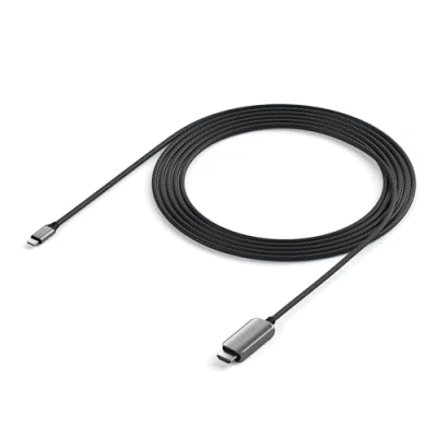 Abbildung von SATECHI USB C auf HDMI 2.1 8K Kabel, mit 8K@60Hz und 4K@120Hz, Typ Thunderbolt 3/4 Für MacBook Pro, Air, iPad iPhone 16 mehr (6,5 Fuß/2M)