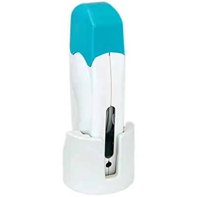Abbildung von EpilWax Wachswärmer für 100 ml Roll On Wachspatrone Wachs Wärmer zum Schmelzen von Warmwachspatronen (Weiß, Mit Ständer)