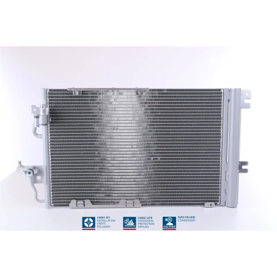 Abbildung von NISSENS 94807 Klimakondensator mit Trockner Aluminium 587 R 134a OPEL: Zafira B, Astra H Caravan, GTC