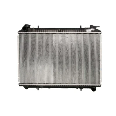 Abbildung von NRF 519534 Kühler, Motorkühlung Aluminium 703 422 30 mit Anbauteilen Kühlrippen gelötet