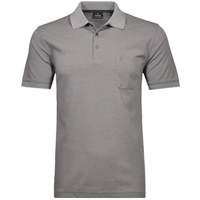 Abbildung von RAGMAN Poloshirt Basic Polokragen 3/4 Ärmel Herren, Hellbeige, XXL