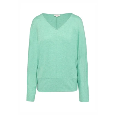 Abbildung von s.Oliver Langarm Langarmshirt, Damen, Größe: 42, Hellgrün