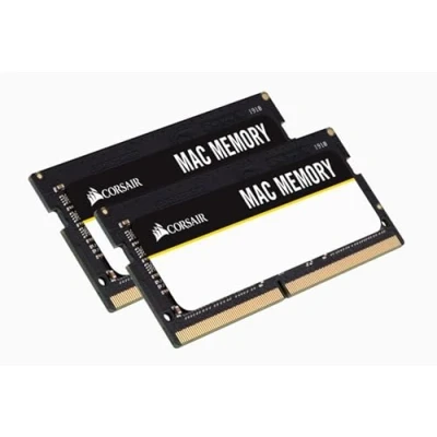 Abbildung von Corsair Mac Memory SODIMM 32GB (2x16GB) DDR4 2666MHz CL18 Speicher für Systeme, Apple Qualifiziert Schwarz