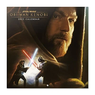 Abbildung von Grupo Erik Wandkalender 2023, Star Wars Obi Wan Kenobi Jahreskalender Kalender 2023 mit Geschenk Poster, zum Aufhängen offizieller Lizenz
