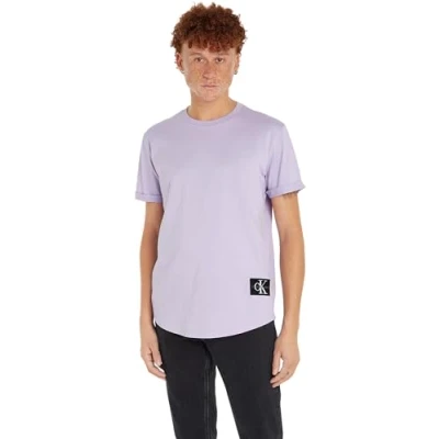Abbildung von Calvin Klein Jeans Badge TURN UP Sleeve Tshirt basic, Herren, Größe: 3XL, Pastel lilac
