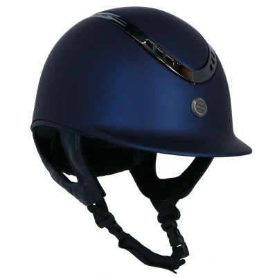 Abbildung von Back on Track Reithelm EQ3 Pardus mit Schraube Smooth Top Marineblau