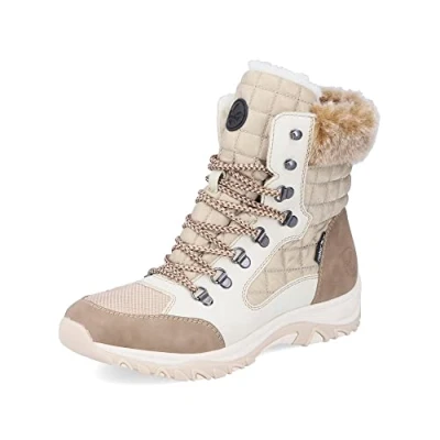 Abbildung von Rieker Winterboots, Winterstiefelette, TEX Membran, mit Warmfutter, Fellimitatkragen