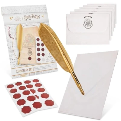 Abbildung von Harry Potter Briefpapier Set mit Umschlägen und Federkiel Geschenke für Fans