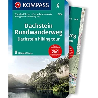 Abbildung von KOMPASS Wanderführer Dachstein Rundwanderweg, 8 Etappen mit Extra Tourenkarte: GPS Daten zum Download