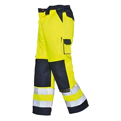 Abbildung von Portwest Lyon Warnschutz Bundhose, Größe: XL, Farbe: Gelb/Marine, TX51YNRXL