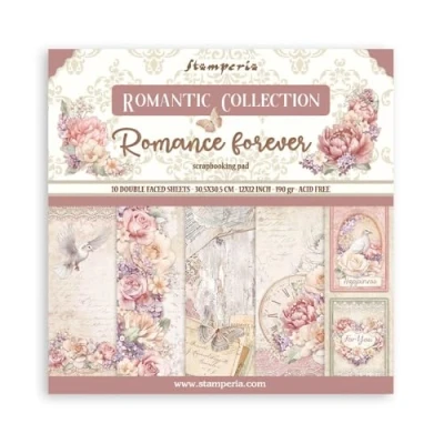Abbildung von Scrapbooking Pad 10 sheets cm 30,5x30,5 (12&quot;x12&quot;) Romance Forever