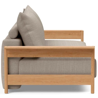Abbildung von INNOVATION LIVING ™ Schlafsofa »MALLOY W 3 Sitzer, sehr bequem, hochwertige Verarbeitung«, hohe Rückenlehne, Dauerschläfer, stabile Armlehnen, Bettfunktion