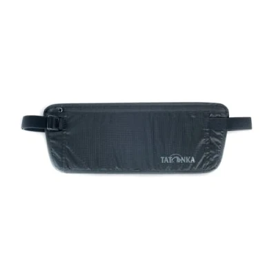 Abbildung von Tatonka Bauchtasche Skin Document Belt &quot;L&quot; Flache Hüfttasche mit großem Reißverschluss Fach Zum versteckten Tragen unter der Kleidung (black)