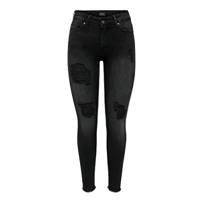 Abbildung von ONLY Jeans Skinny Fit, Damen, Größe: 36x32, Black