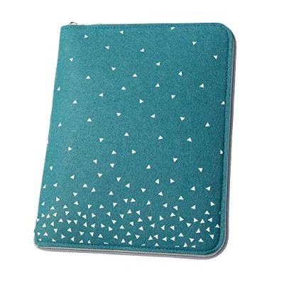 Abbildung von luxdag Mom&#039;s Organizer A5 mit Reißverschluss aus Filz (Farbe &amp; Motiv wählbar) Hülle für Mutterpass, U Heft, Ultraschallbilder Impfpass Geschenk werdende Mütter…