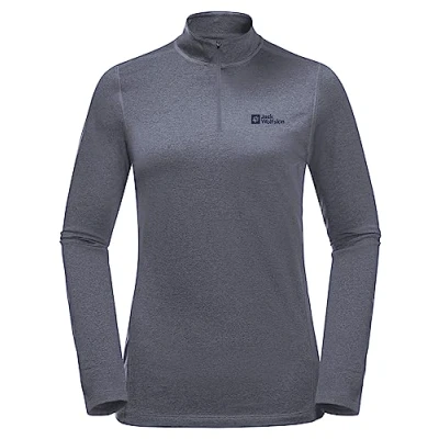 Abbildung von Jack Wolfskin SKY Thermal HZ Langarmshirt, Damen, Größe: Small, Dolphin
