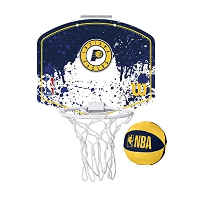 Abbildung von Wilson MINI Basketballkorb NBA TEAM HOOP, INDIANA PACERS, Kunststoff, TU