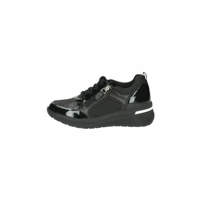 Abbildung von CAPRICE Comfort Damen Wedge Sneaker mit Reißverschluss Bequem, Schwarz (Black Comb), 36 EU