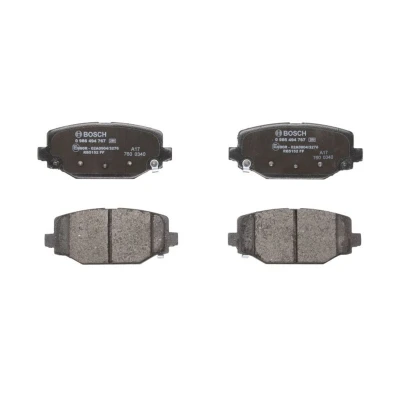 Abbildung von BOSCH 0 986 494 767 Bremsbelagsatz Low Metallic mit akustischer Verschleißwarnung Anti Quietsch Blech FIAT: Freemont, LANCIA: Voyager