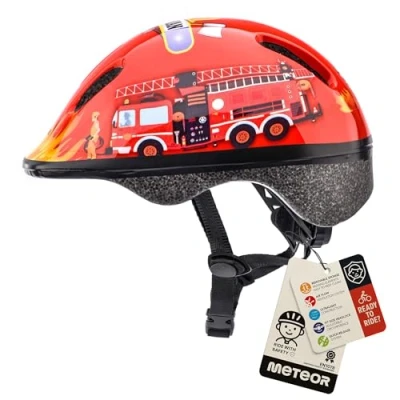 Abbildung von meteor® kinderfahrradhelm Sicherer Fahrradhelm Kinder Helm rollerhelm Jungen für Mountainbike Inliner skaterhelm BMX fahradhelm Scooter Bike Helmet