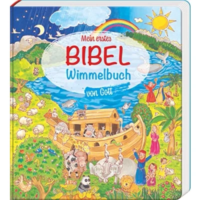 Abbildung von Mein erstes Bibel Wimmelbuch von Gott (Wimmelbücher): Bibelgeschichten für Kinder ab 2 in kunterbunten Wimmelbildern. Das Alte Testament im stabilen ... der Schöpfungsgeschichte bis König David