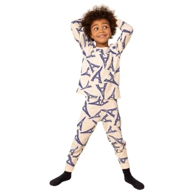Abbildung von Petit Bateau Junior Pyjama Nachtwäsche Set für Kinder, Größe: 86, Avalanche/multicolor