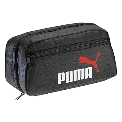 Abbildung von PUMA Kulturbeutel, Kulturtasche zum Aufhängen, Damen &amp; Herren Badetasche, Statement Deluxe Edition, Kosmetiktasche, Schwarz