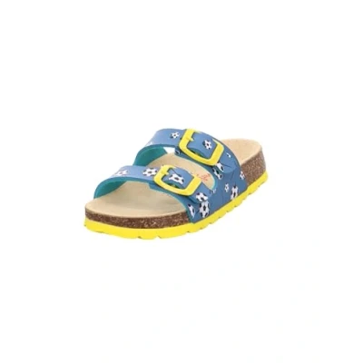 Abbildung von Superfit Jungen Fussbettpantoffel Hausschuh, Blau 8050, 24 EU